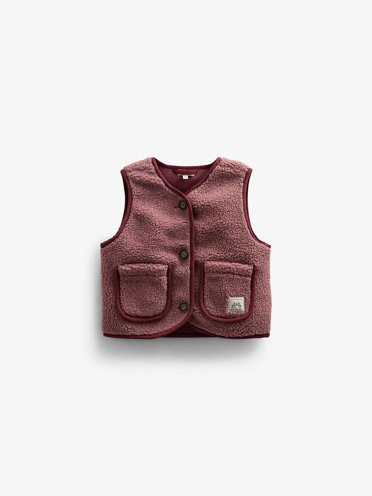 Teddyweste mit Knöpfen - Kids - Old Rose | 100631 Mayfield