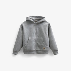 Scuba Hoodie mit Reißverschluss - Tween - Grey Melange | 100641 Liam