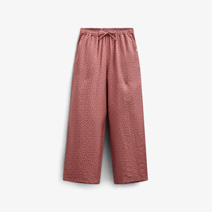 Bedruckte Hose aus Krepp-Viskose - Tween - Rose | 100659 Ana