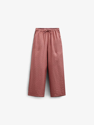 Bedruckte Hose aus Krepp-Viskose - Tween - Rose | 100659 Ana