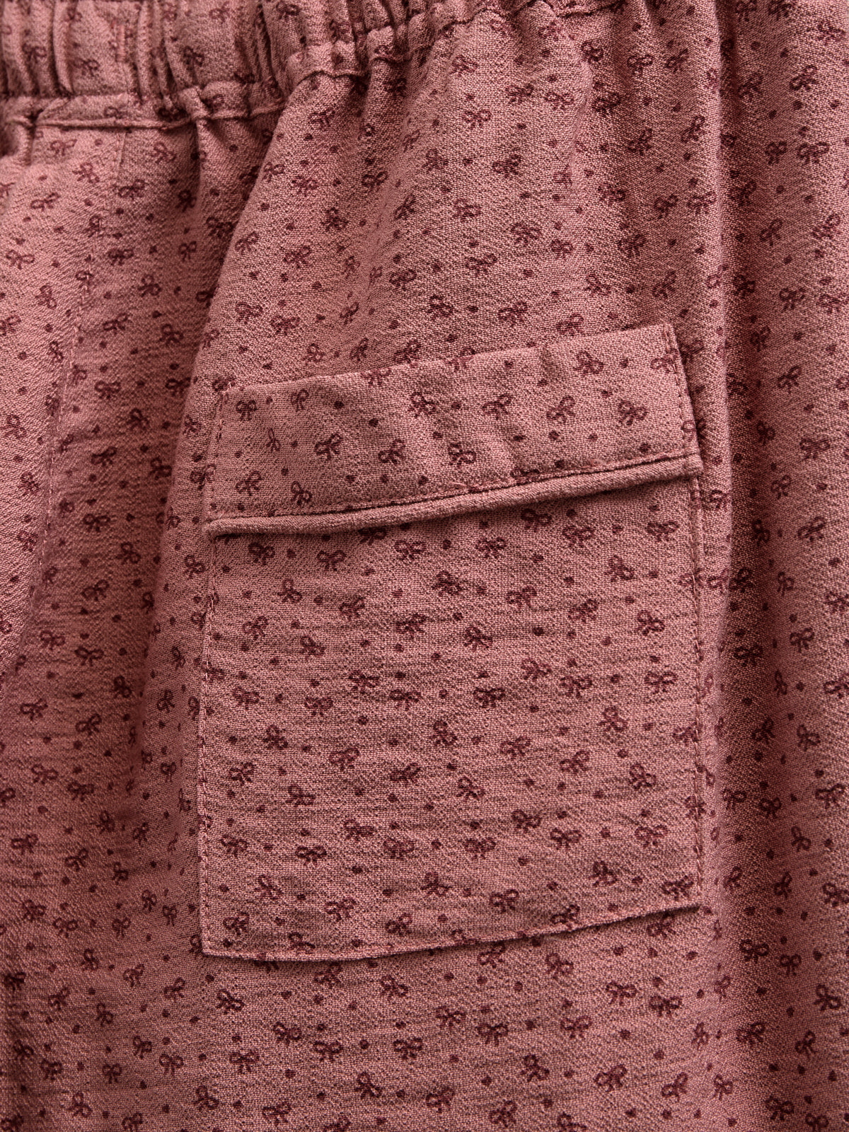 Bedruckte Hose aus Krepp-Viskose - Tween - Rose | 100659 Ana