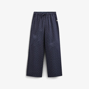 Bedruckte Hose aus Krepp-Viskose - Tween - Navy | 100660 Ana
