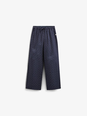 Bedruckte Hose aus Krepp-Viskose - Tween - Navy | 100660 Ana