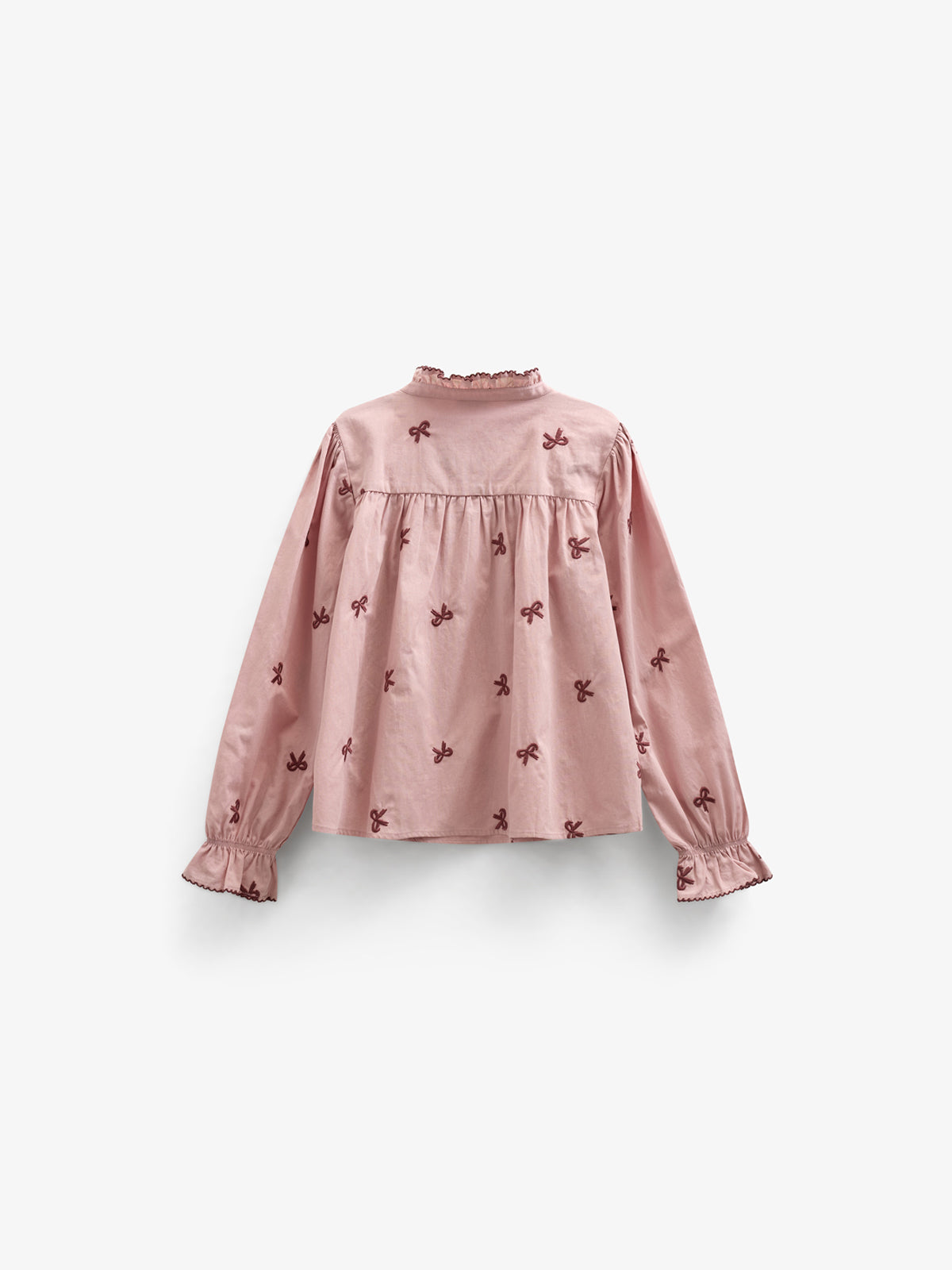 Popeline-Bluse mit Stickerei - Kids - Rose | 100677 Adison