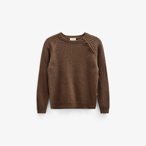 Baumwollstrickpullover - Kids - Coffee | 100691 Jett