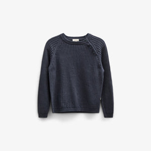 Baumwollstrickpullover - Kids - Navy | 100693 Jett