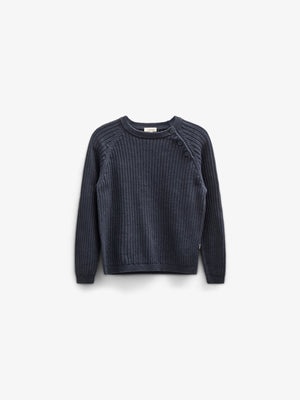 Baumwollstrickpullover - Kids - Navy | 100693 Jett