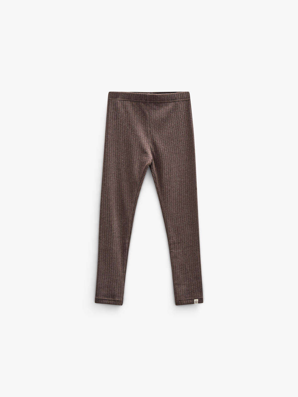 Weiche Ripp-Leggings - Kids - Chocolate Melange | 100697 Alana
