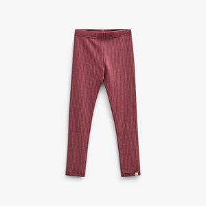 Weiche Ripp-Leggings - Kids - Burgundy Melange | 100698 Alana