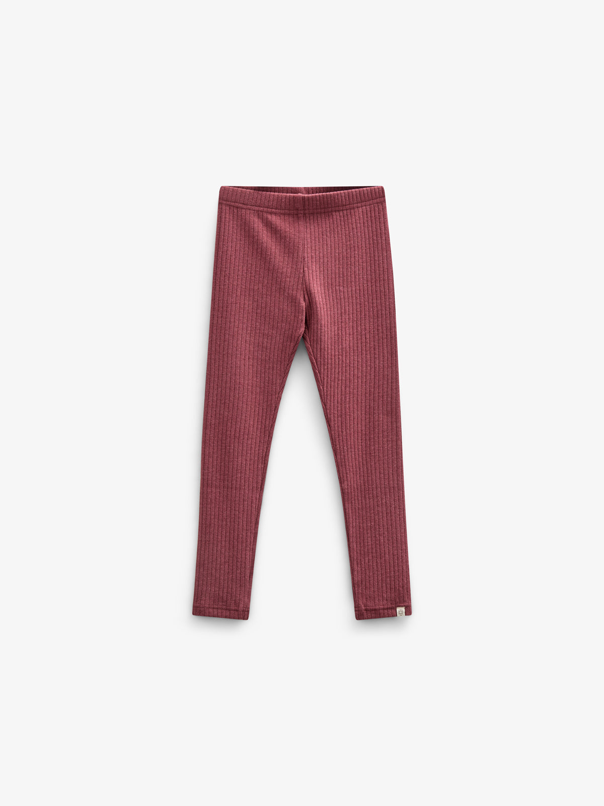 Weiche Ripp-Leggings - Kids - Burgundy Melange | 100698 Alana