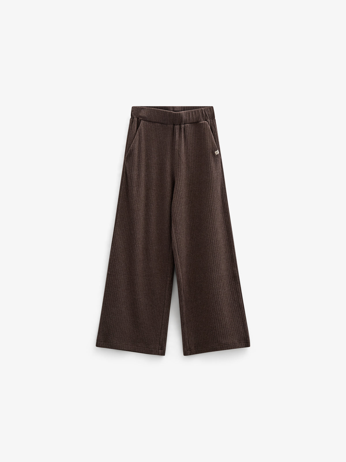 Weiche Ripp-Hose mit weitem Bein - Tween - Chocolate Melange | 100701 Alana