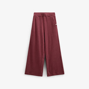 Weiche Ripp-Hose mit weitem Bein - Tween - Burgundy Melange | 100702 Alana