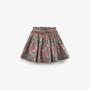 Bedruckter Popeline-Rock aus Baumwolle - Tween - Rose / Green | 100718 Amy