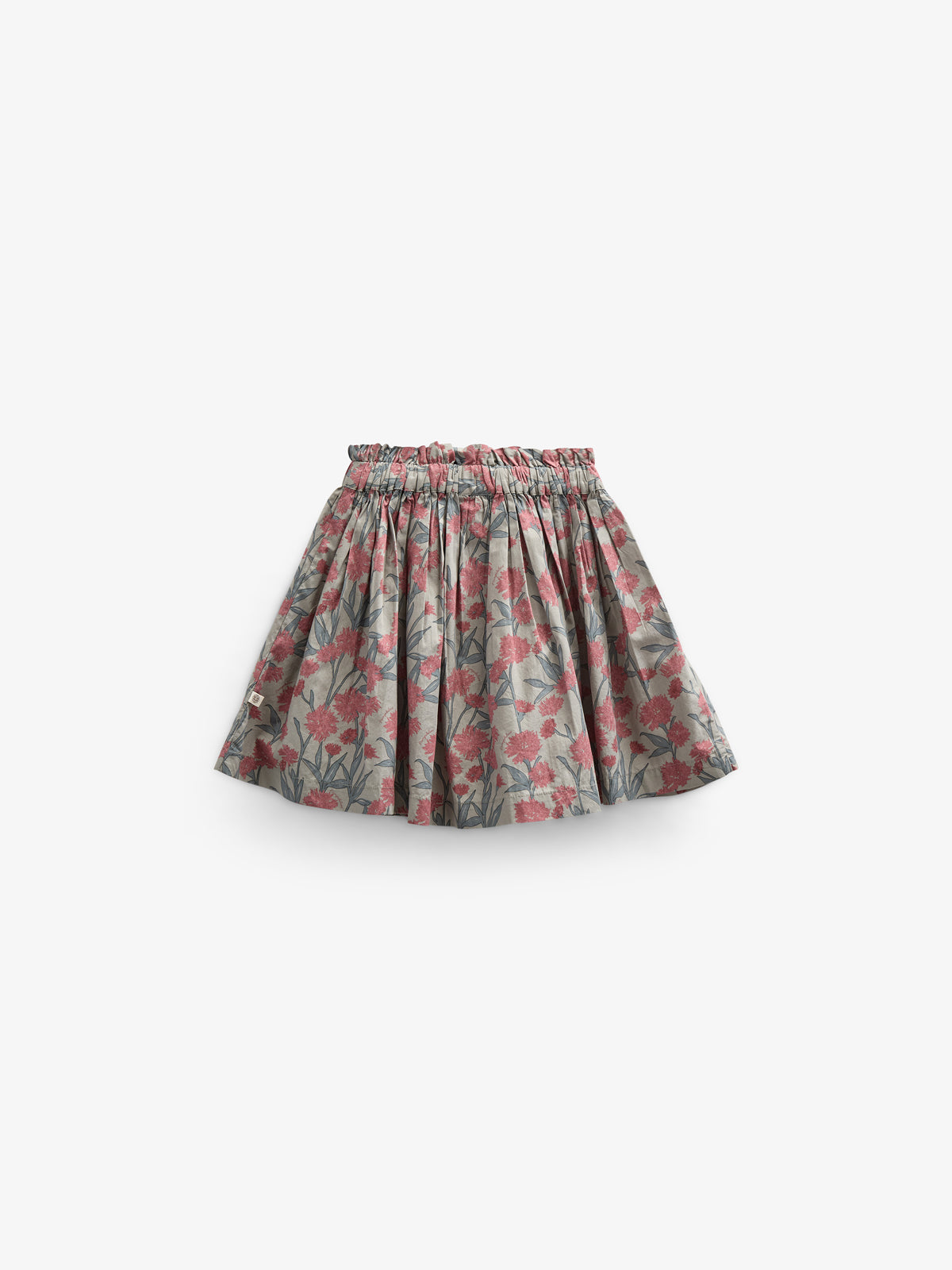 Bedruckter Popeline-Rock aus Baumwolle - Kids - Rose / Green | 100717 Amy