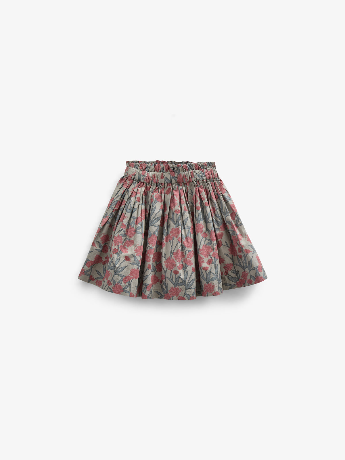 Bedruckter Popeline-Rock aus Baumwolle - Kids - Rose / Green | 100717 Amy