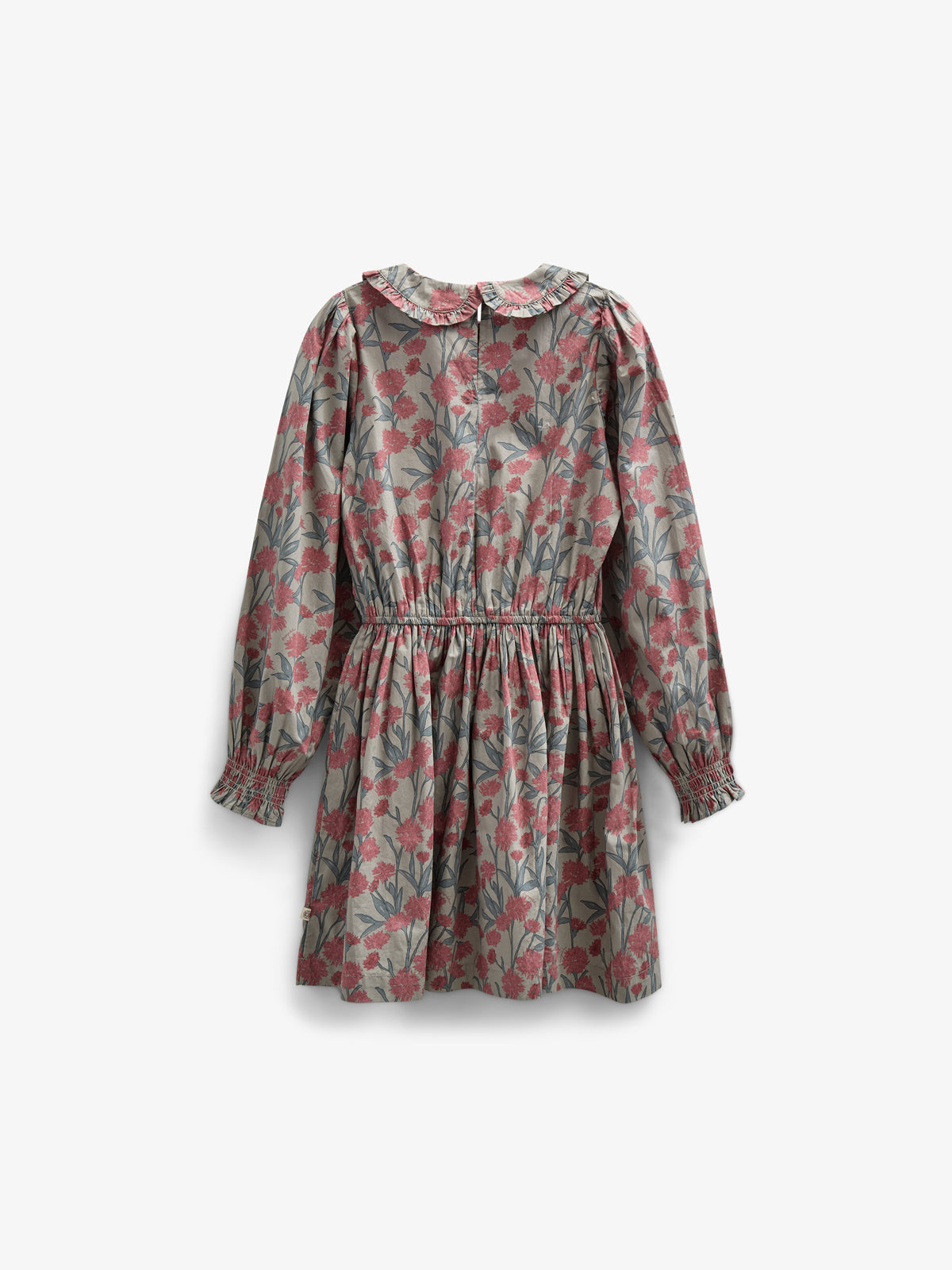 Bedrucktes Popeline-Kleid aus Baumwolle mit Gummizug in der Taille - Tween - Rose / Green | 100720 Amy