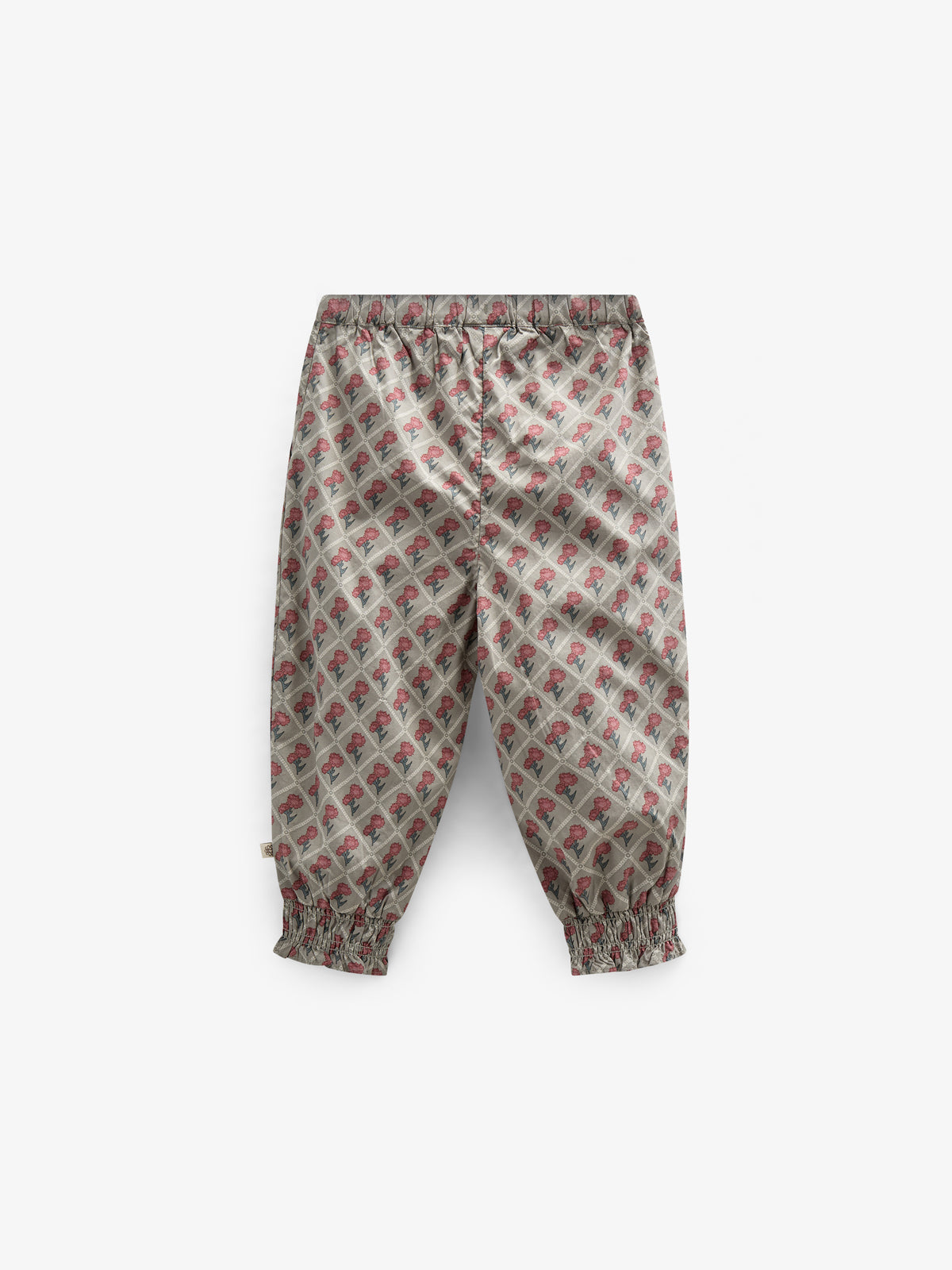 Bedruckte Popeline-Hose aus Baumwolle - Kids - Green w. Vintage Red | 100723 Amine