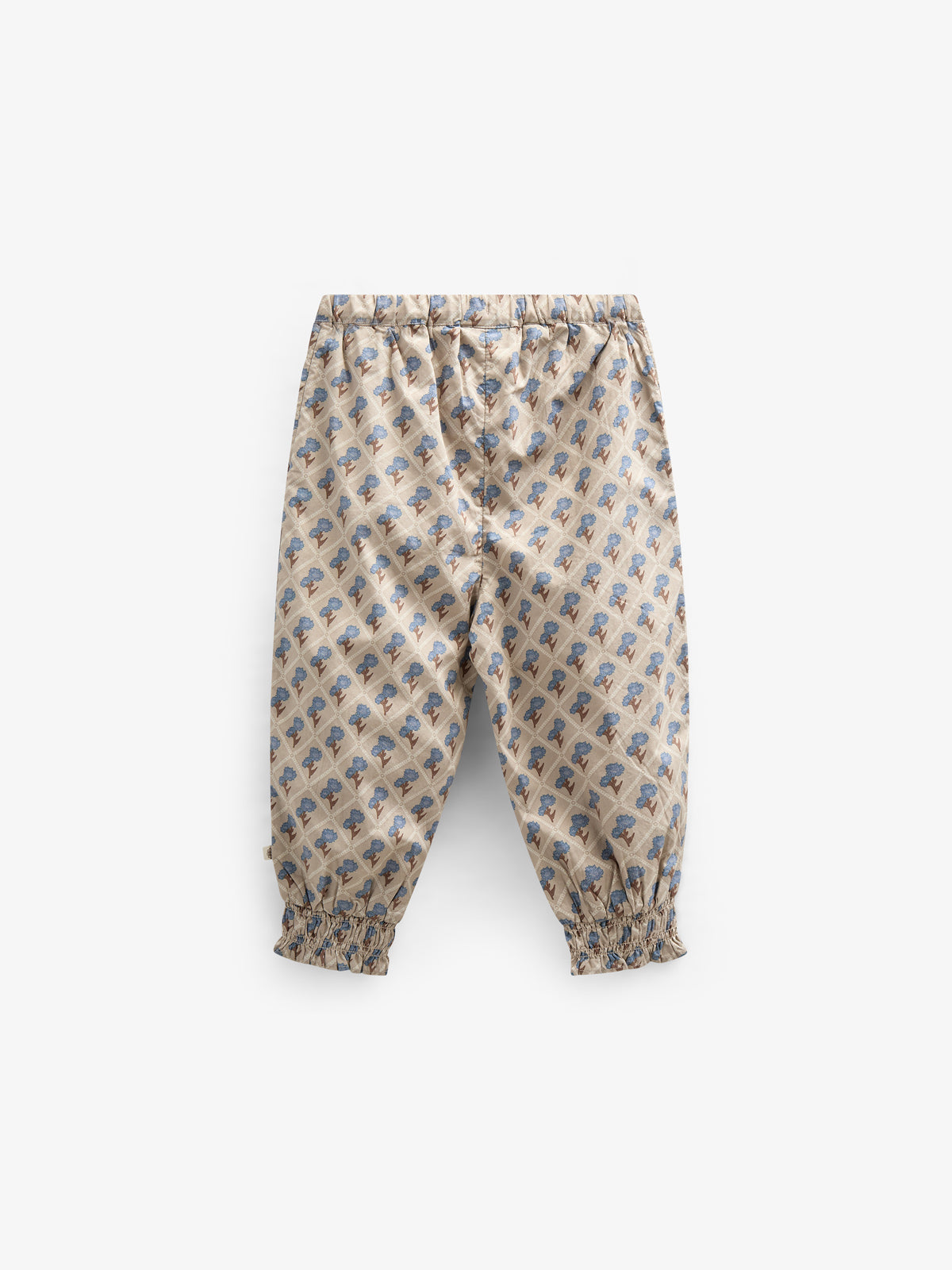 Bedruckte Popeline-Hose aus Baumwolle - Kids - Caffe Latte w. Blue | 100724 Amine