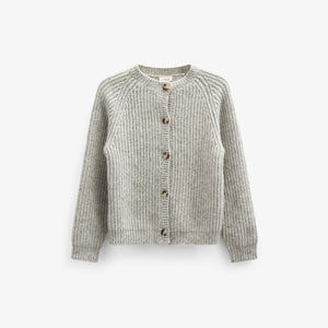 Strickjacke in Wollmischung - Kids - Grey Melange | 100746 Cork