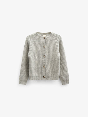 Strickjacke in Wollmischung - Kids - Grey Melange | 100746 Cork