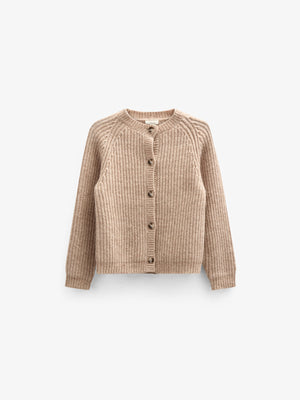 Strickjacke in Wollmischung - Kids - Beige Melange | 100748 Cork