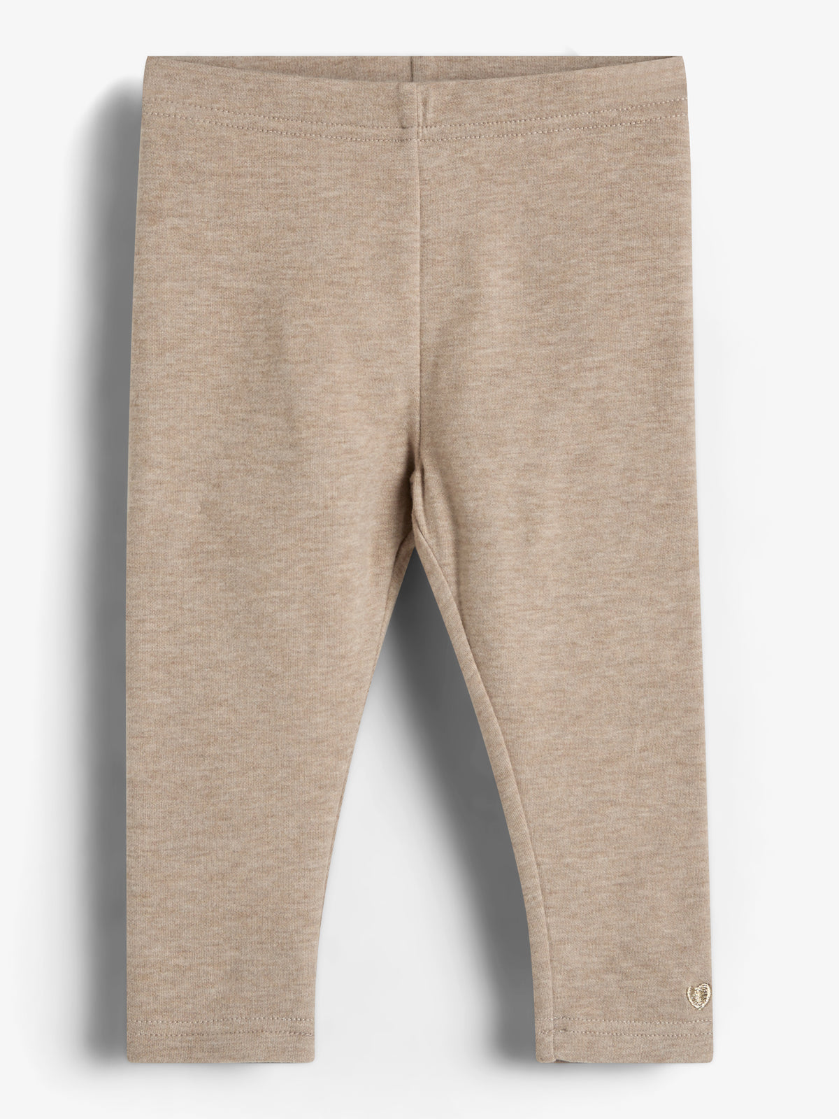 Plüsch-Jersey-Leggings - Little - Beige Melange