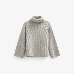 Woll Mix-Pullover - All - Grey Melange | 100757 Grace