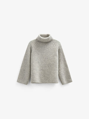 Woll Mix-Pullover - All - Grey Melange | 100757 Grace