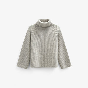 Woll Mix-Pullover - All - Grey Melange | 100757 Grace