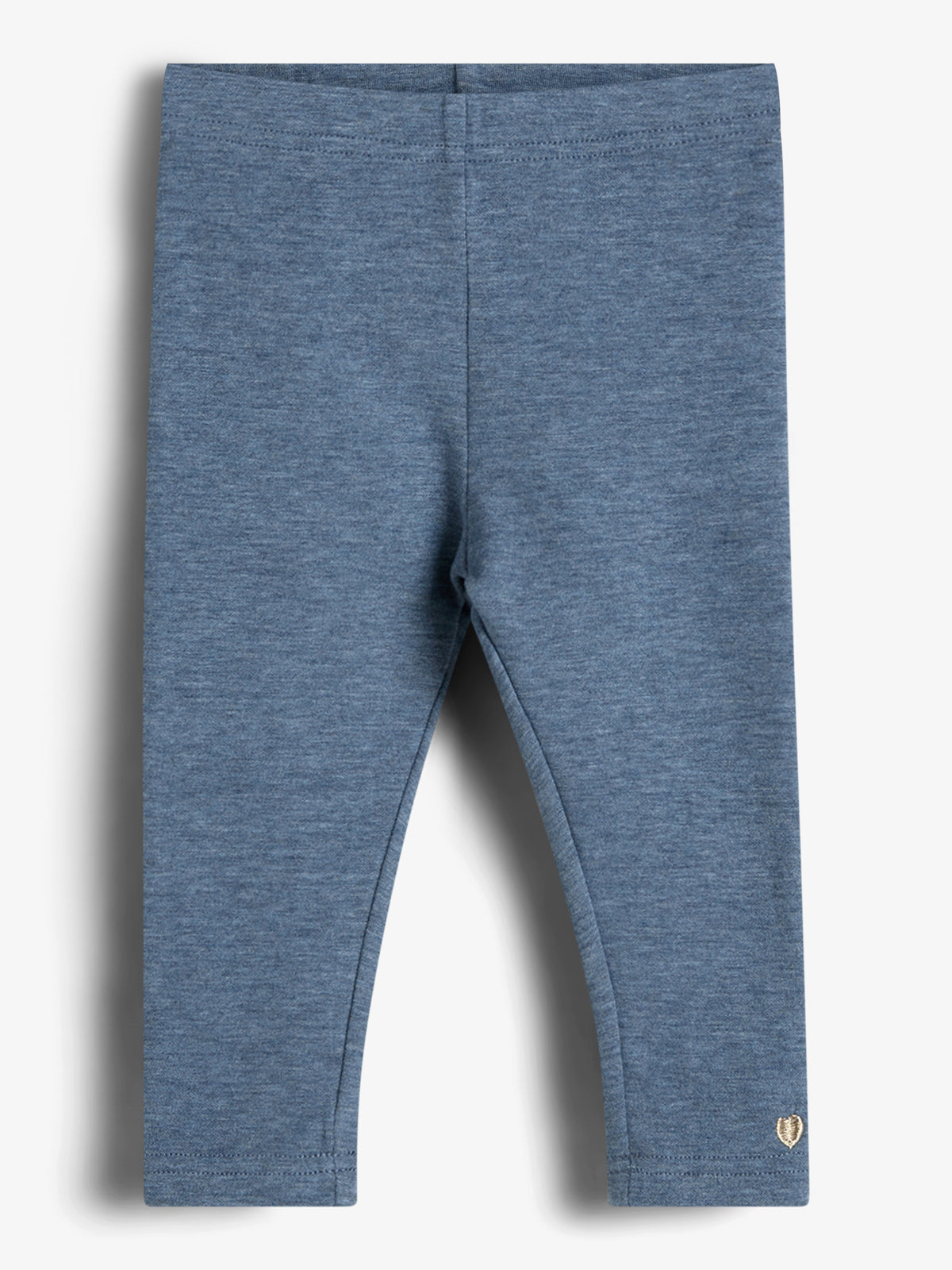 Plüsch-Jersey-Leggings - Kids - Blue Melange