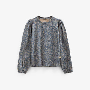 Bedruckte Jersey-Bluse - Kids - Blue | 100772 Ada