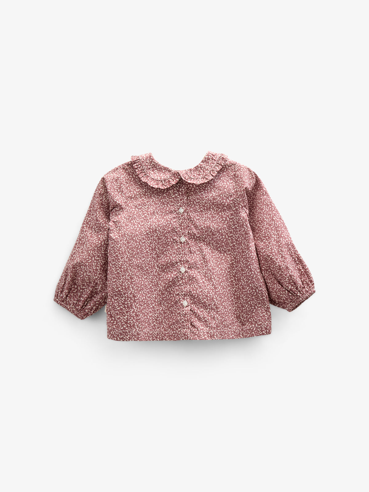 Bedruckte Popeline-Bluse mit Kragen aus Baumwolle - Kids - Vintage Red | 100799 Allie