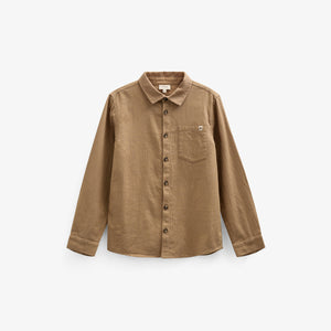 Hemd aus gewebter Baumwolle - Tween - Light Brown | 100804 Edward