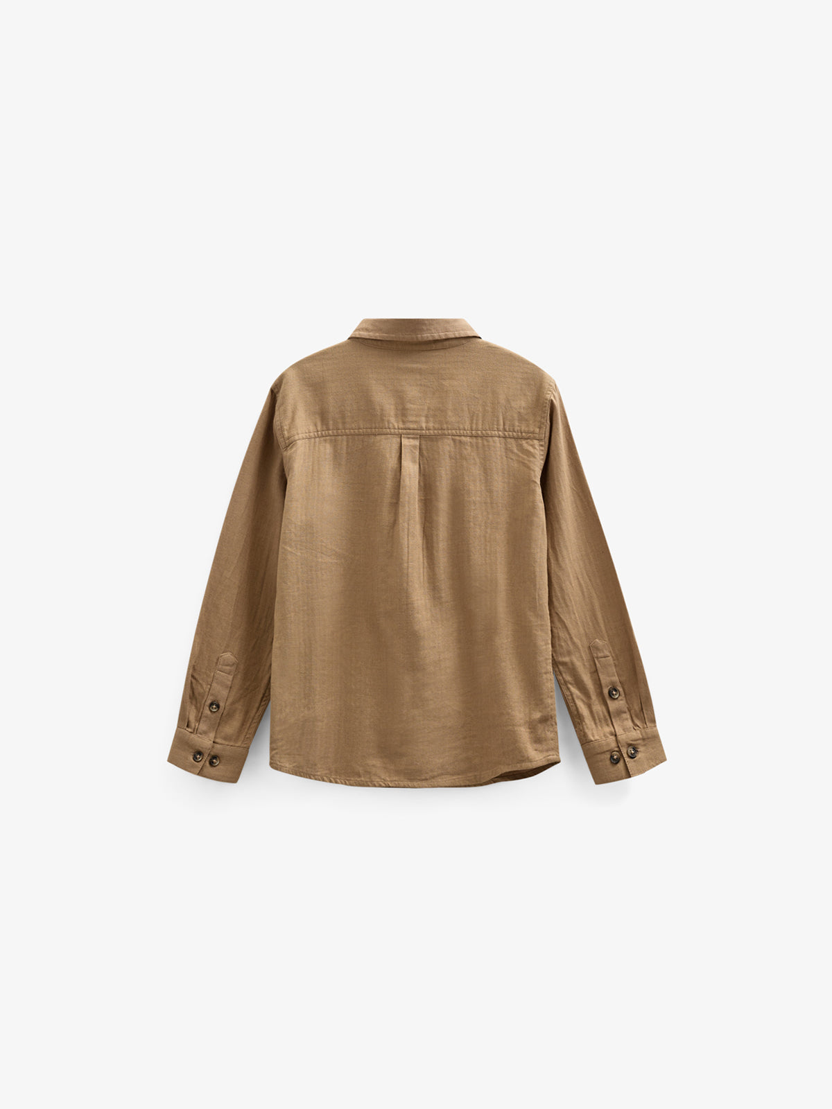 Hemd aus gewebter Baumwolle - Tween - Light Brown | 100804 Edward
