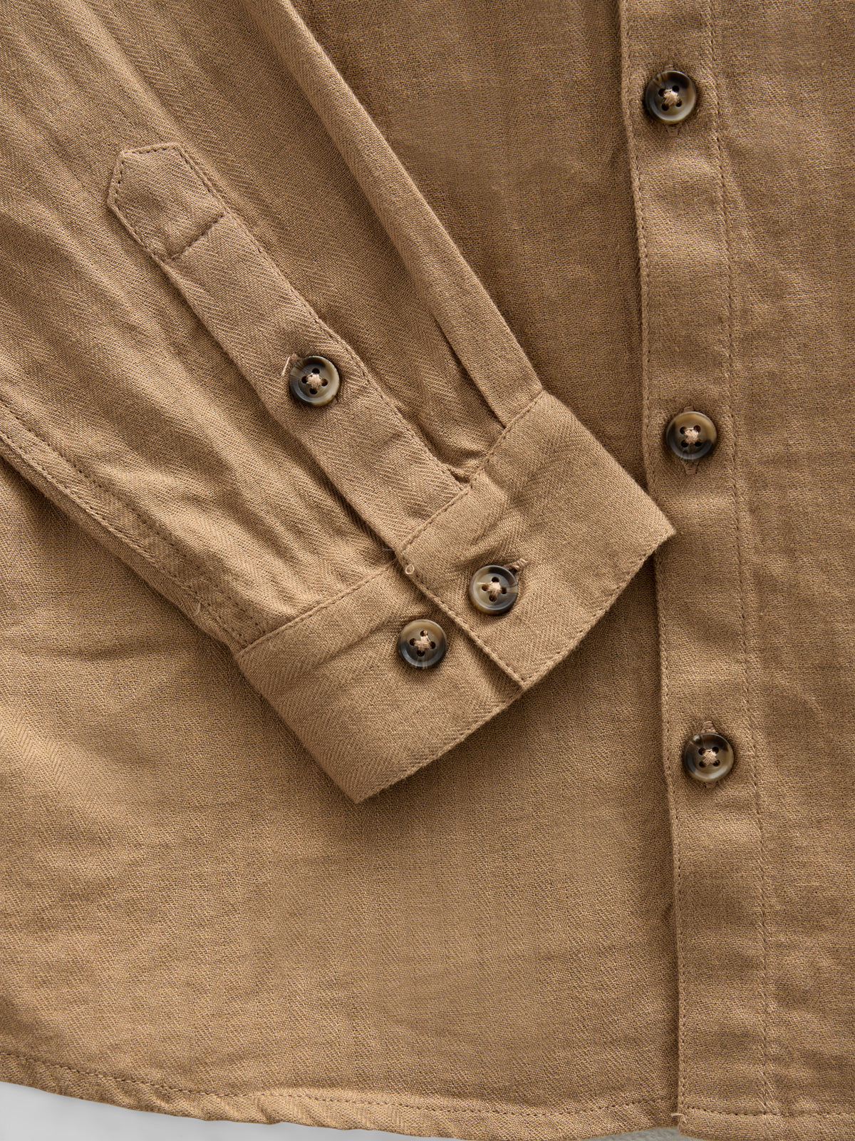 Hemd aus gewebter Baumwolle - Tween - Light Brown | 100804 Edward