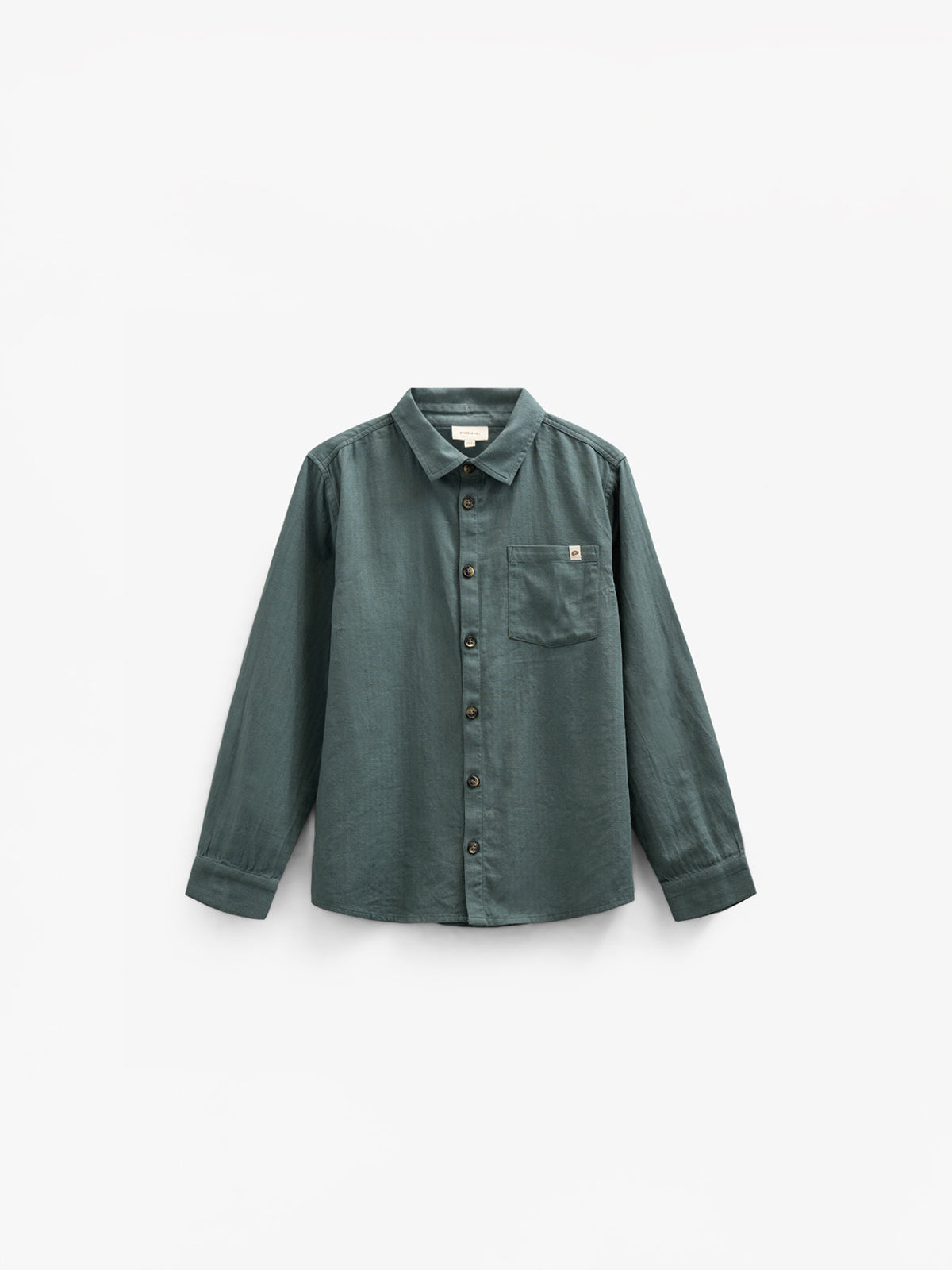 Hemd aus gewebter Baumwolle - Tween - Dark Dusty Green | 100805 Edward