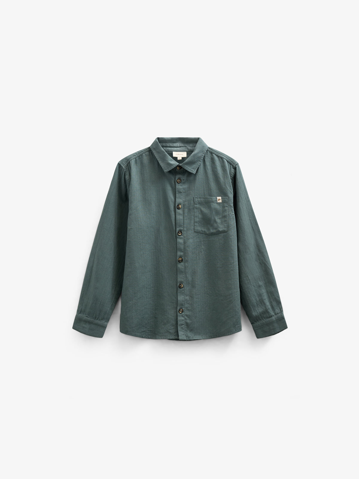 Hemd aus gewebter Baumwolle - Tween - Dark Dusty Green | 100805 Edward