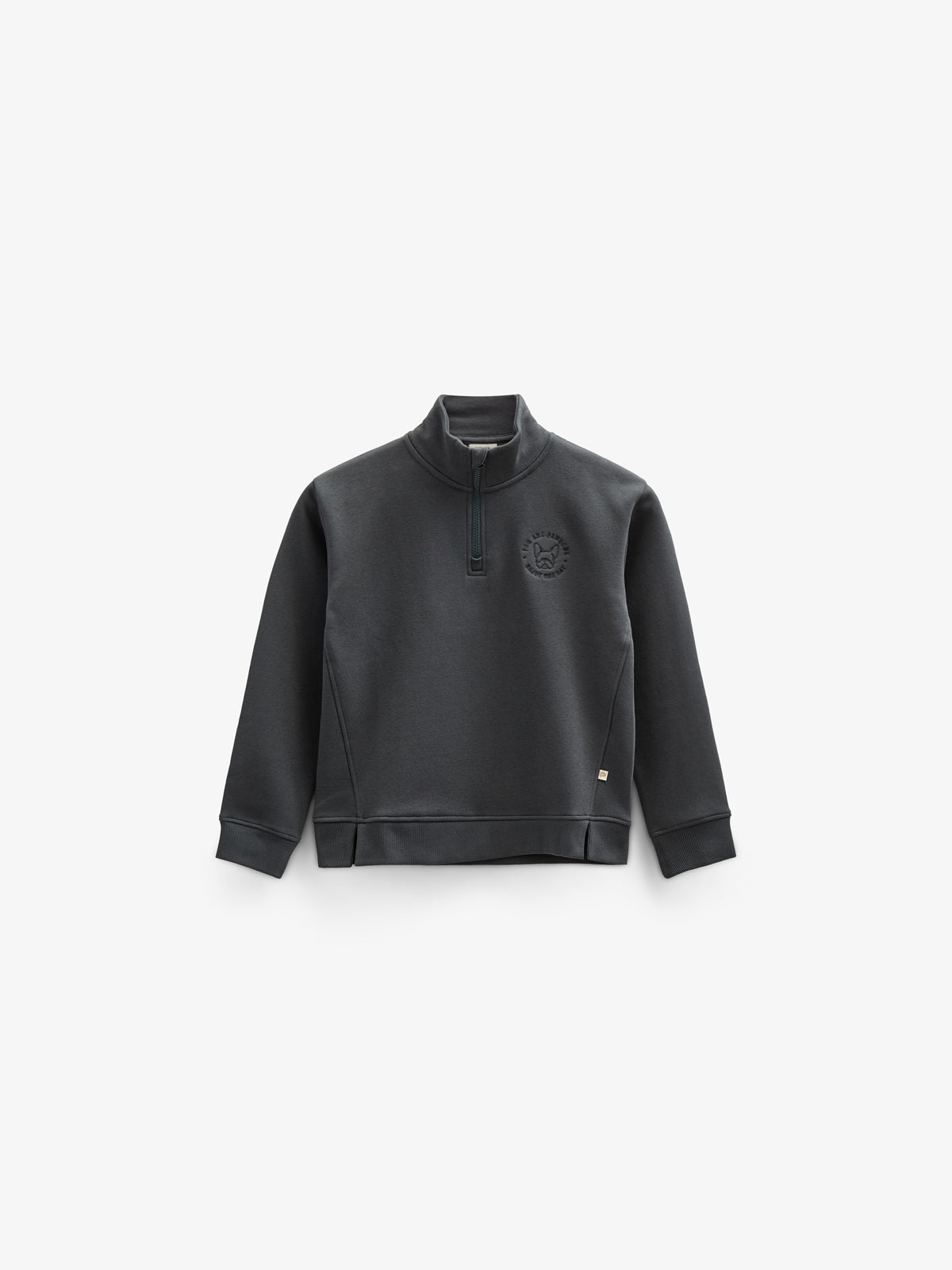 Sweatshirt mit halbem Reißverschluss - Tween - Forest Green | 100811 Tristan