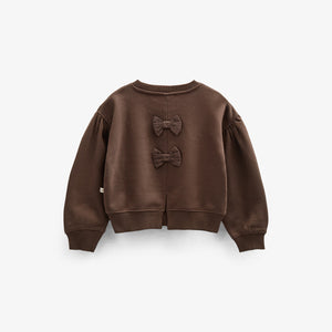 Sweatshirt mit Schleifendetail - Tween - Chocolate | 100815 Ruth