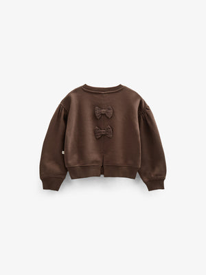 Sweatshirt mit Schleifendetail - Tween - Chocolate | 100815 Ruth
