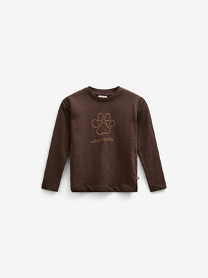 Langärmeliges T-Shirt aus Slub-Jersey - Kids - Chocolate | 100832 Kevin