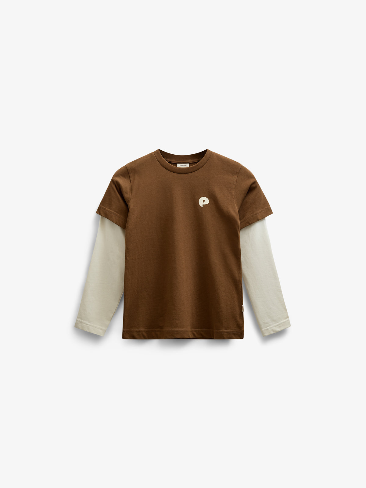 Boxy-T-Shirt mit zwei Ärmeln - Tween - Coffee | 100839 Alex
