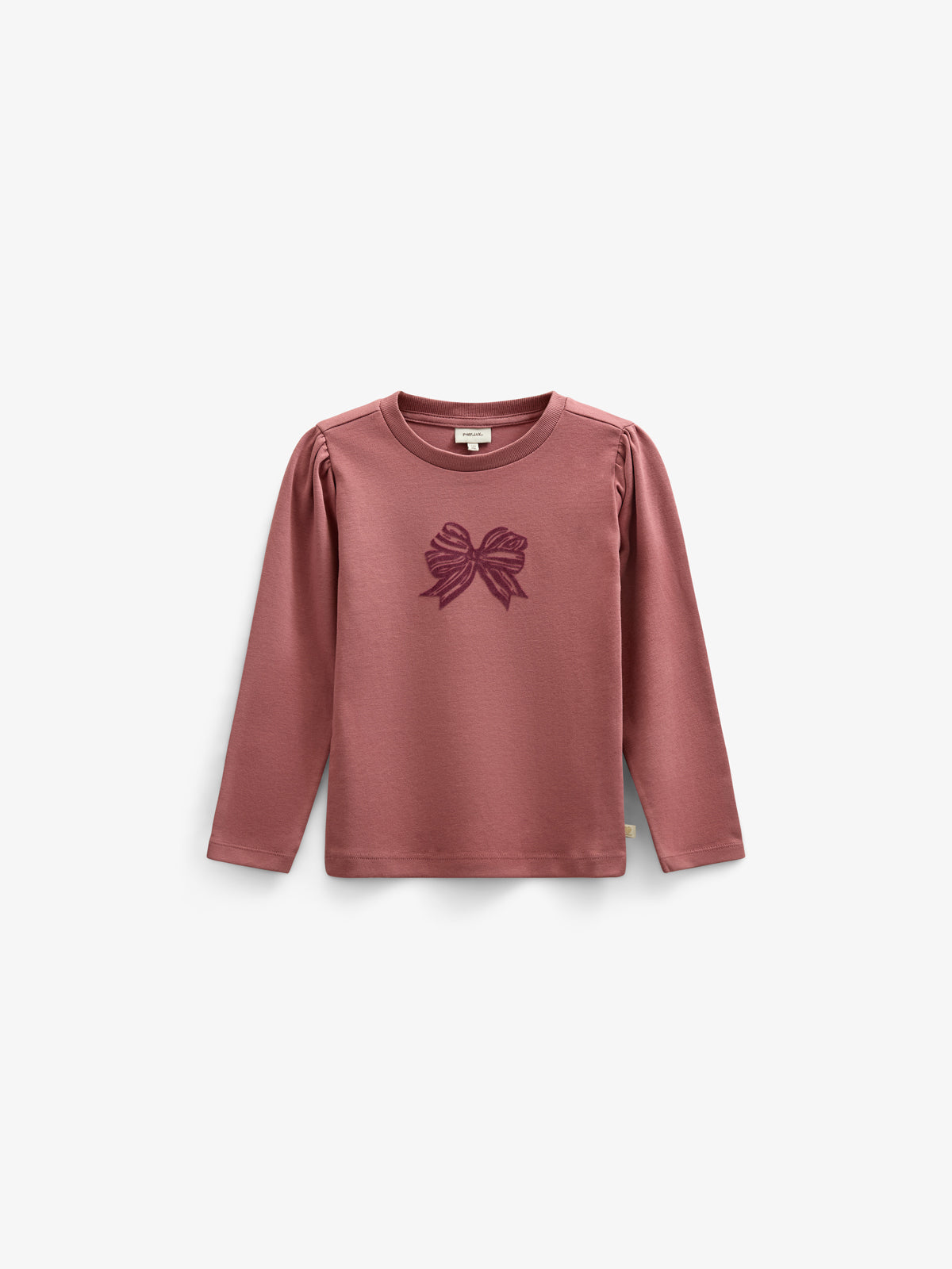 Langärmliges T-Shirt mit Frontprint - Kids - Old Rose | 100846 Kendell