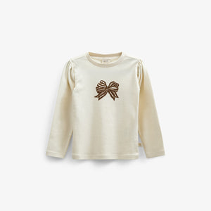 Langärmliges T-Shirt mit Frontprint - Kids - Off White | 100848 Kendell