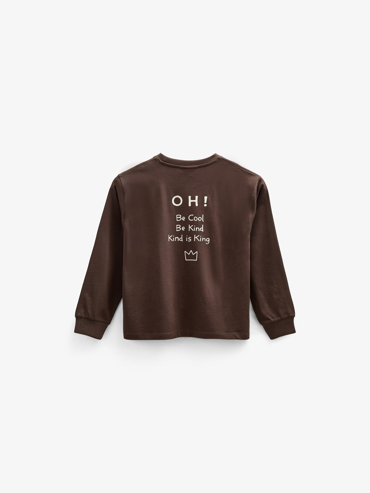 Übergroßes Heavyweight Langarm-T-Shirt - Tween - Chocolate | 100852 August