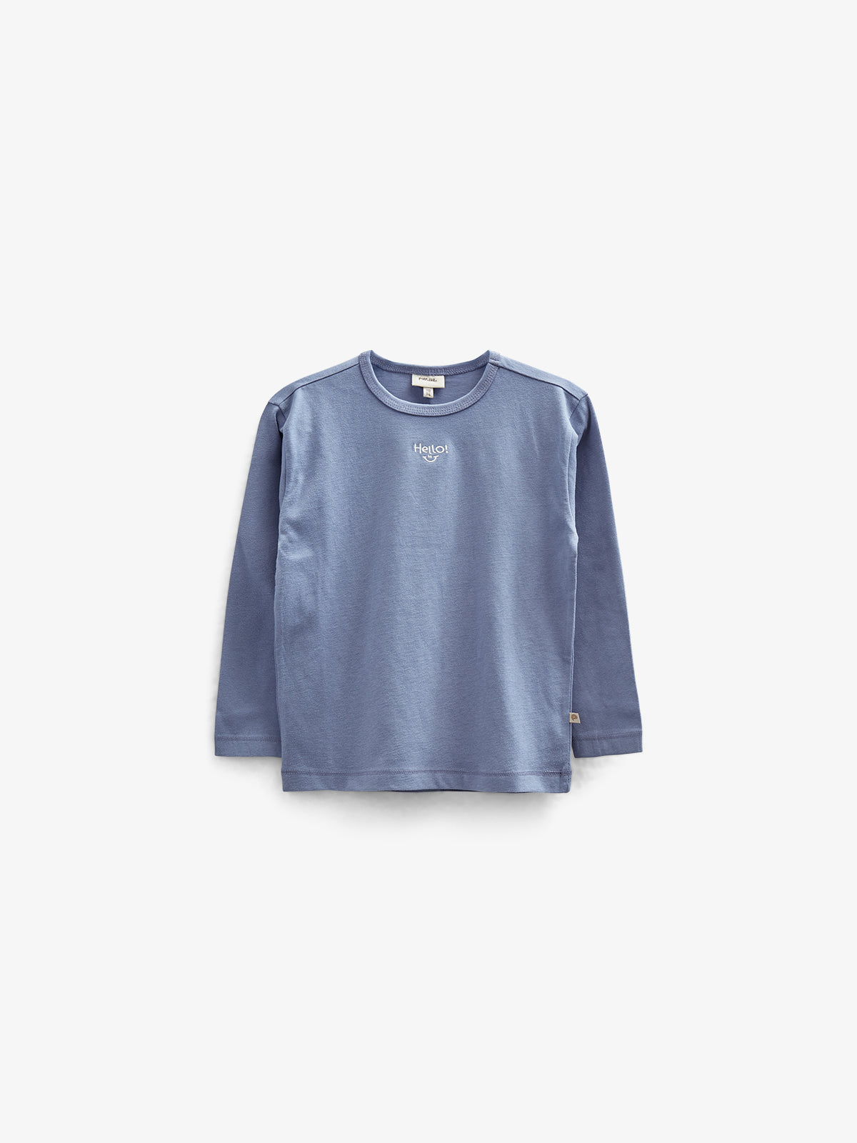 Langarm-T-Shirt mit Stickerei - Tween - Blue | 100859 Brandon