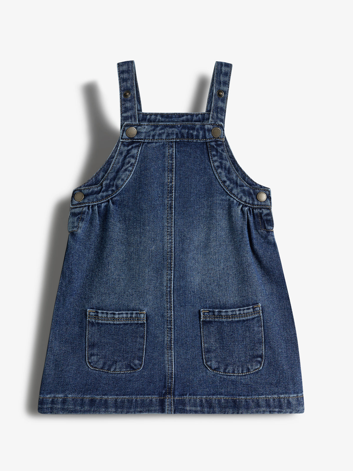 Denim Spencer Dress - Little - Dark Blue Denim