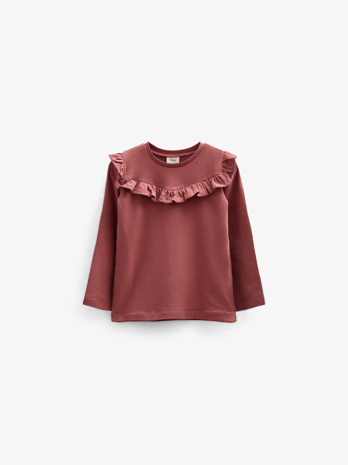 Rüschen-Jersey-Bluse - Kids - Vintage Red | 100860 Talia
