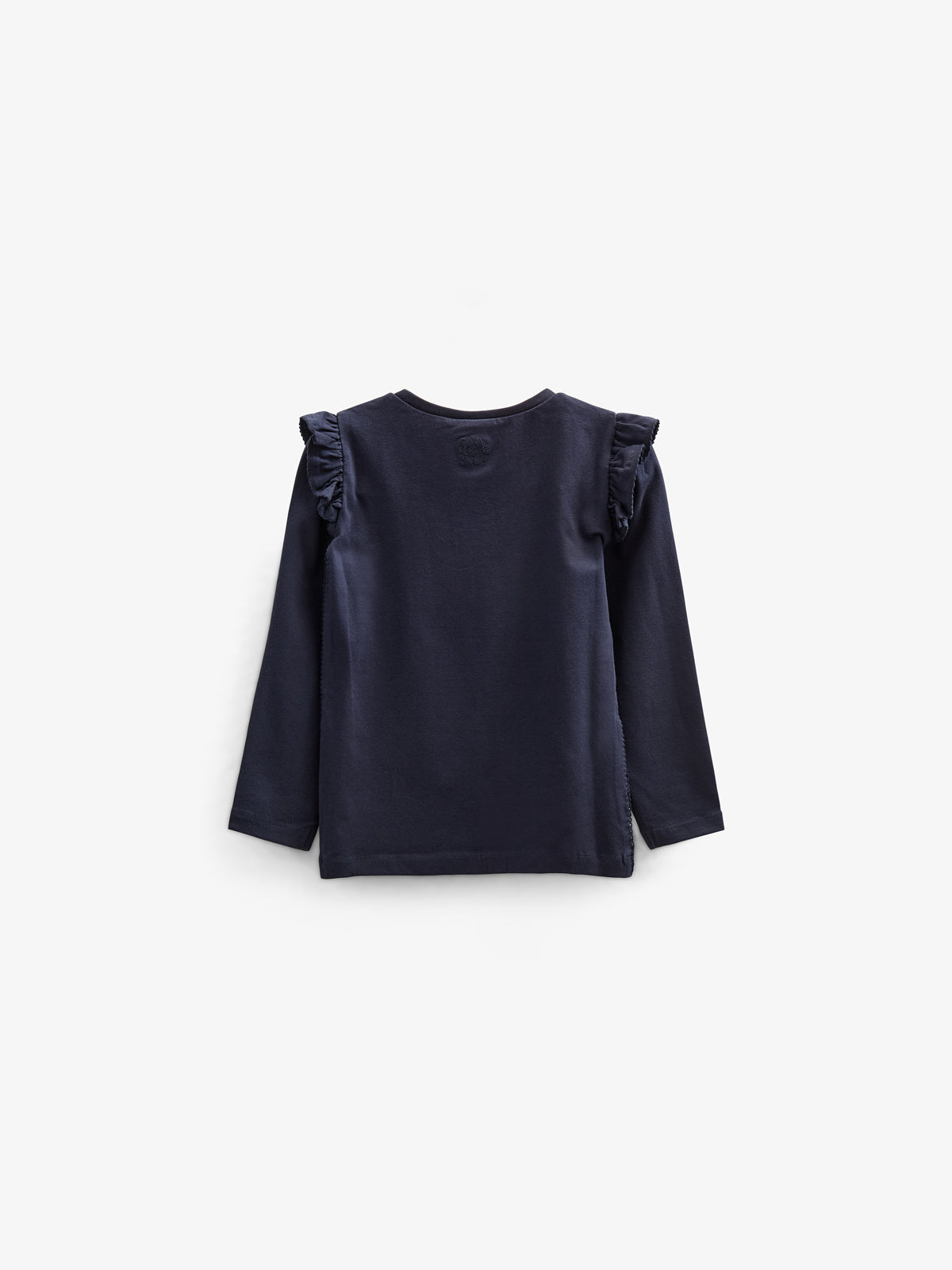Rüschen-Jersey-Bluse - Kids - Navy | 100864 Talia
