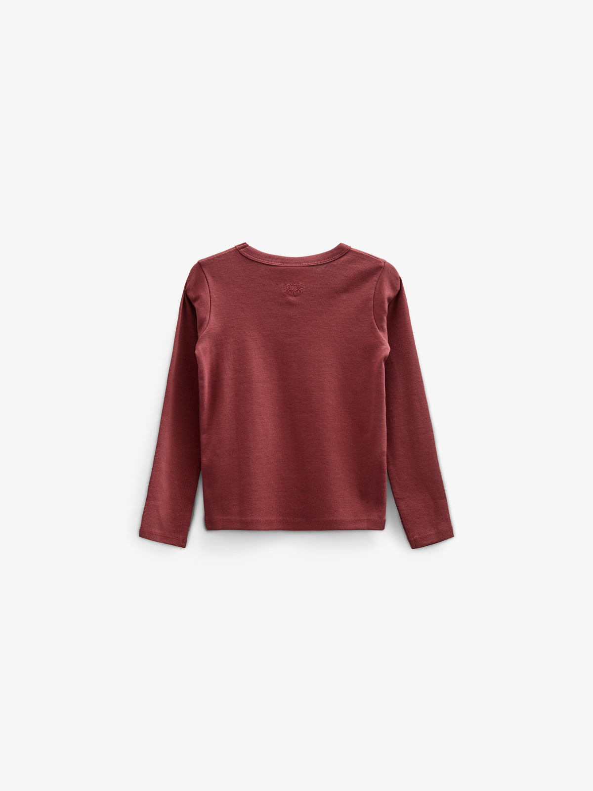 Langarm-T-Shirt mit Brusttasche - Kids - Burgundy | 100868 Sienna